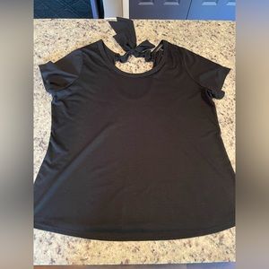 Lane Bryant - black top with low back, 18/20